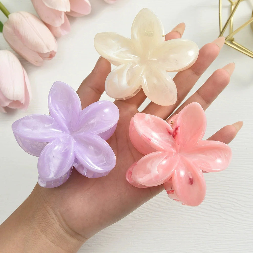 Egg Flower Hair Clips Gradient Candy Colors