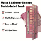 12 Color Matte Eyeshadow Plate Eye Makeup Waterproof