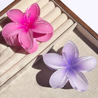 Hawaiian Gradient Flower Hair Claw Clip