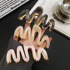 Jelly Wave Hair Claw Hairpin.