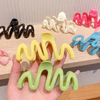 Jelly Wave Hair Claw Hairpin.