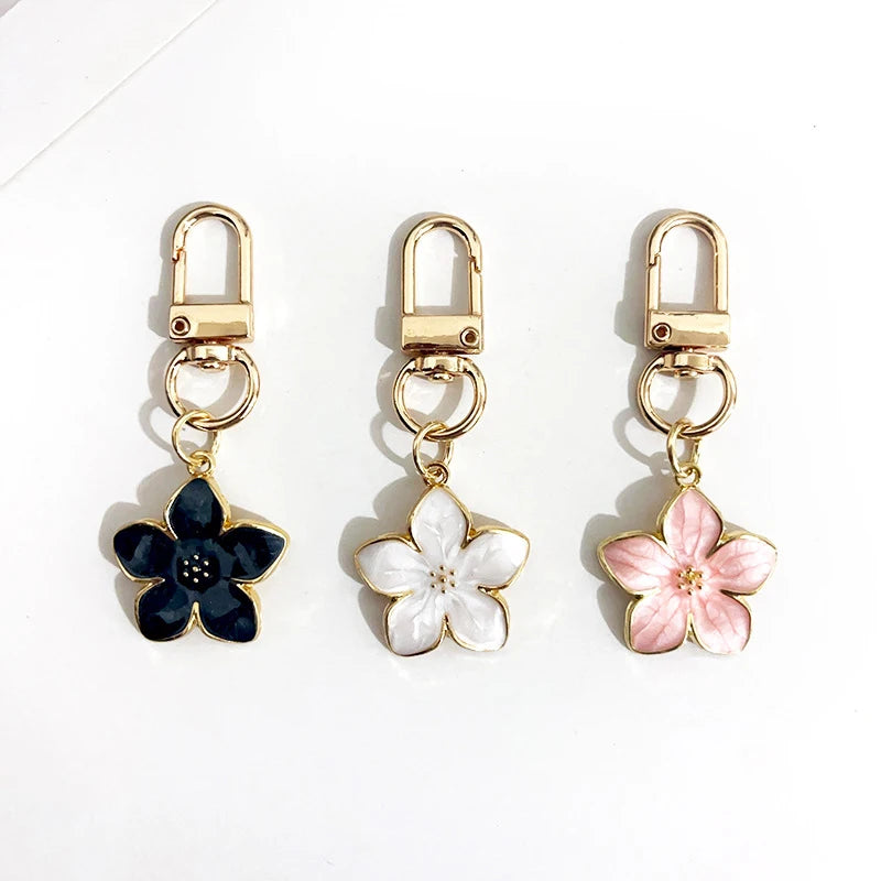 Lovely Sakura Flower Keychain Charm Accessories