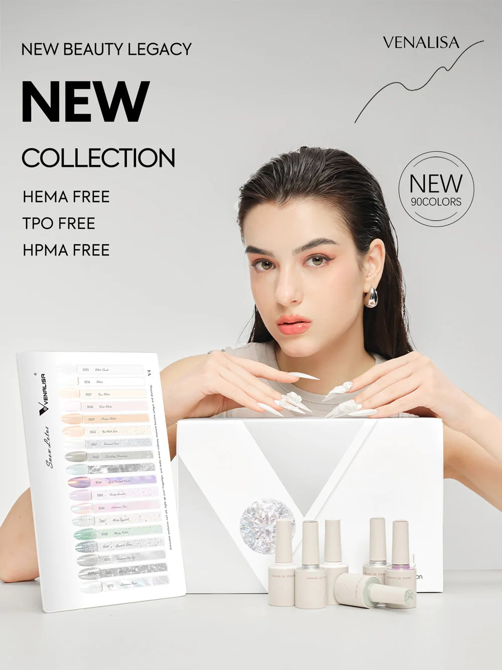 VENALISA Nail Glitter Gel Polish Semi Permanent Gellack.