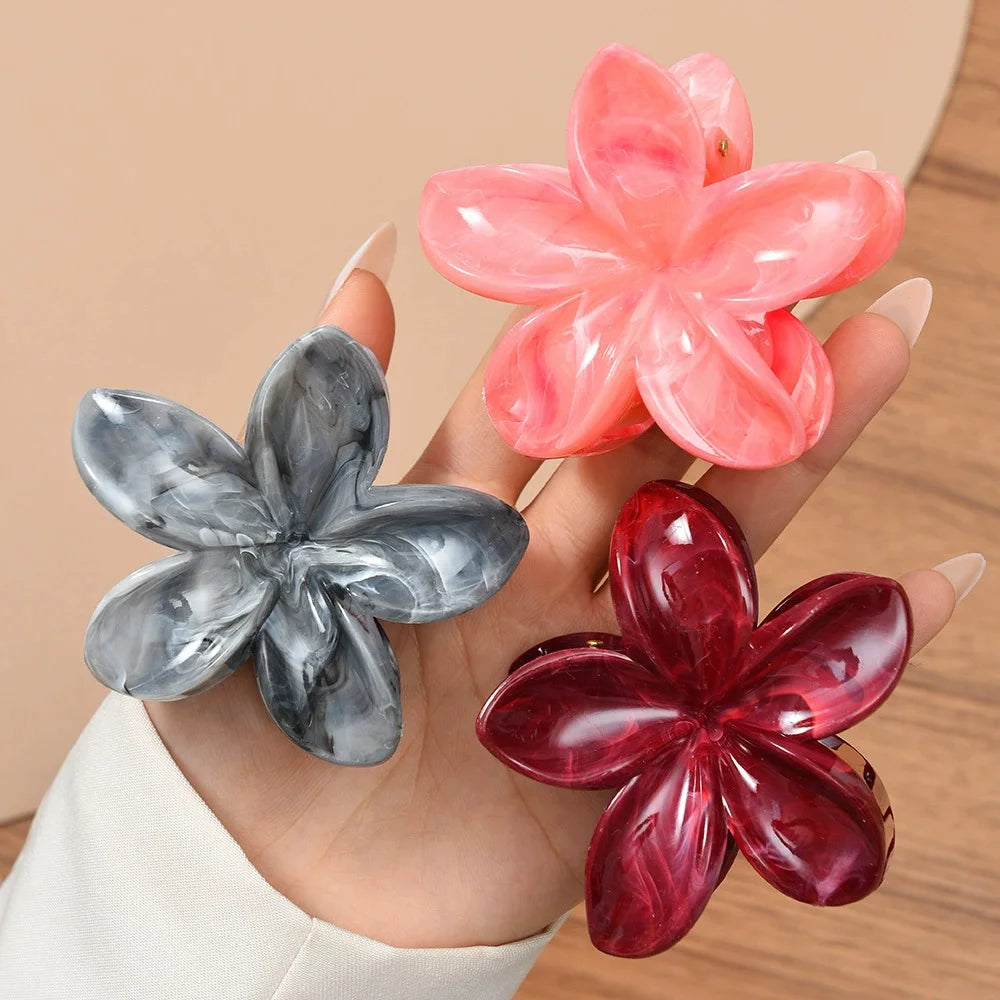 Egg Flower Hair Clips Gradient Candy Colors