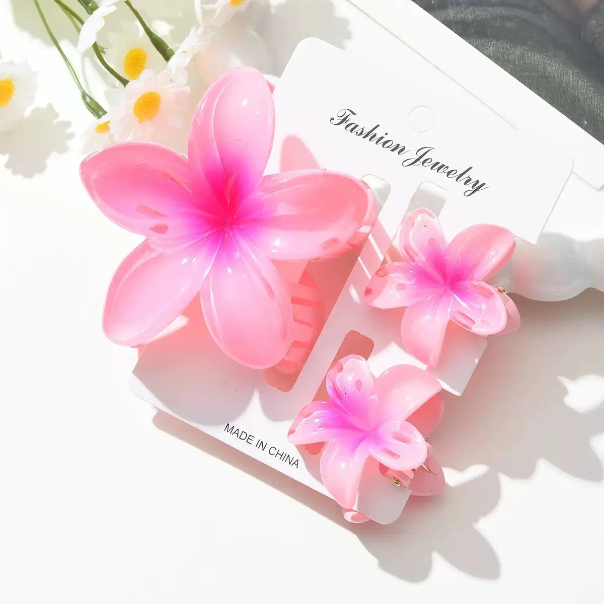 Egg Flower Hair Clips Gradient Candy Colors