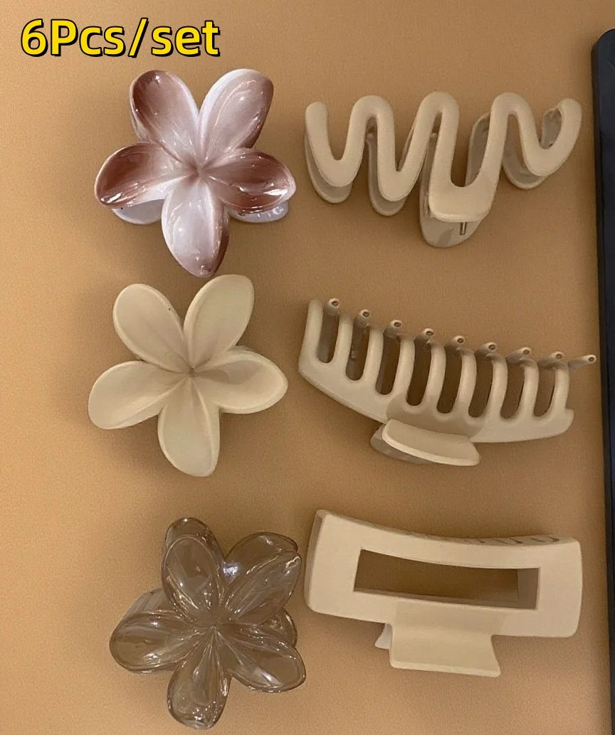 Egg Flower Hair Clips Gradient Candy Colors