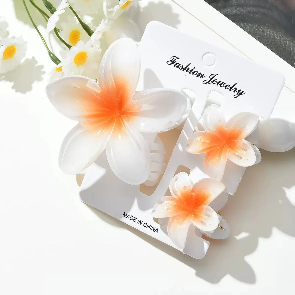 Egg Flower Hair Clips Gradient Candy Colors