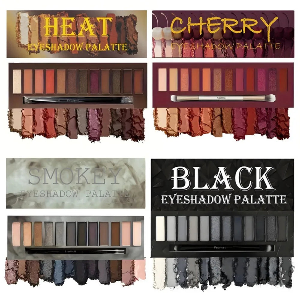 12 Color Matte Eyeshadow Plate Eye Makeup Waterproof