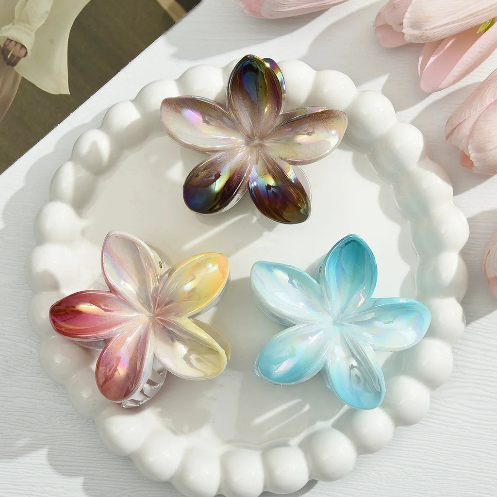 Egg Flower Hair Clips Gradient Candy Colors