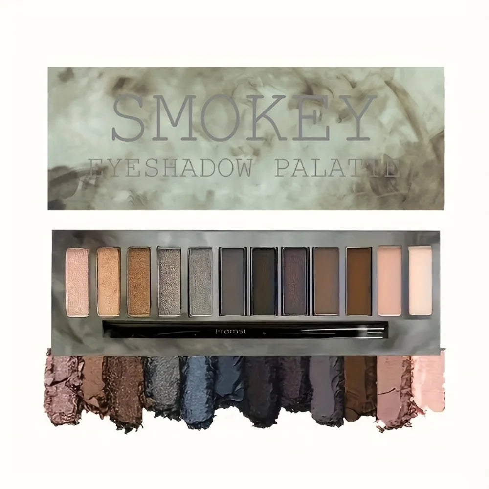 12 Color Matte Eyeshadow Plate Eye Makeup Waterproof
