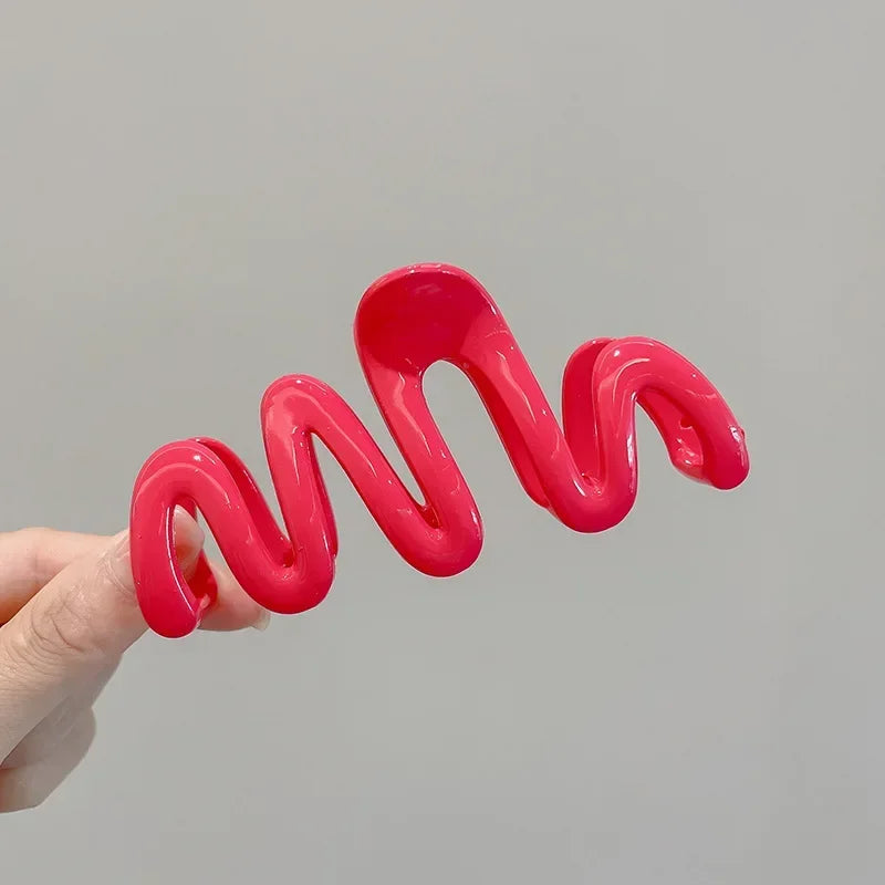 Jelly Wave Hair Claw Hairpin.