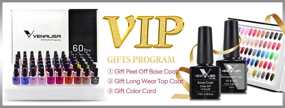 VENALISA Nail Glitter Gel Polish Semi Permanent Gellack.