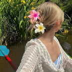 Egg Flower Hair Clips Gradient Candy Colors