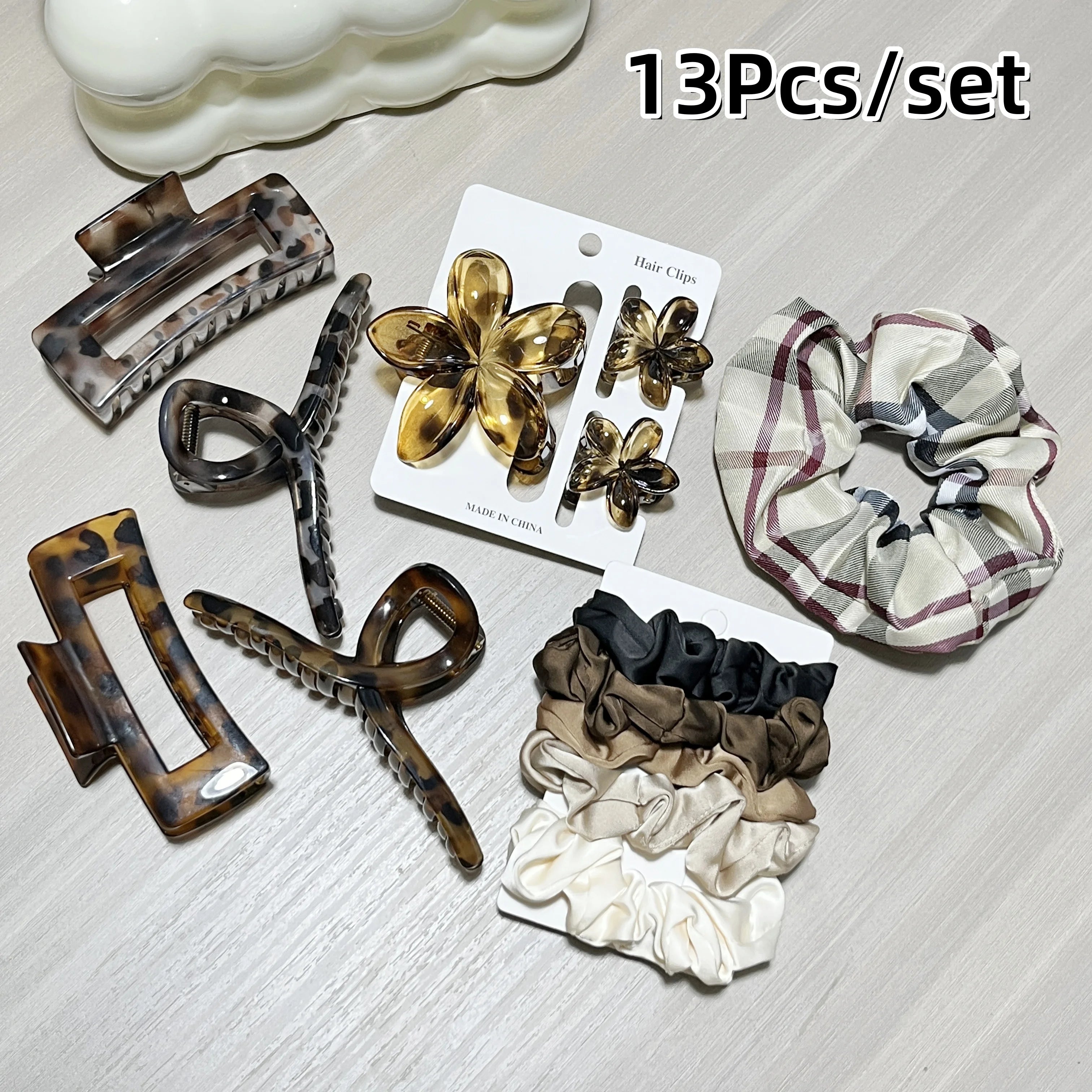 Egg Flower Hair Clips Gradient Candy Colors