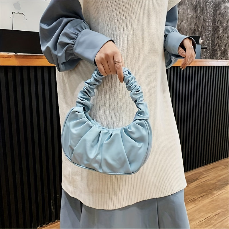 Cloud Ruched Hobo handbag