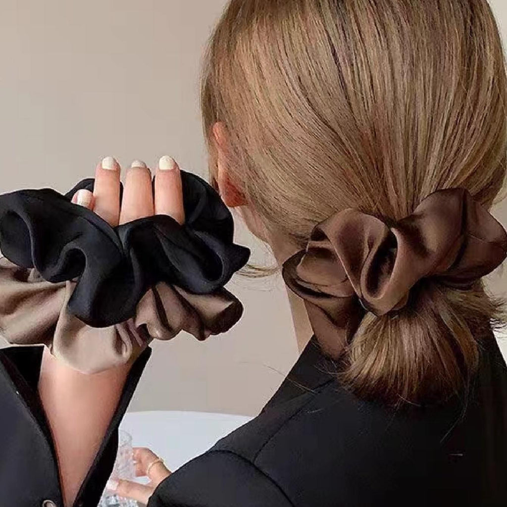 Soft Satin Hair Scrunchies Set (3pcs)