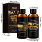 ROZINO Keratin Shampoo and Conditioner Hair Care Set
