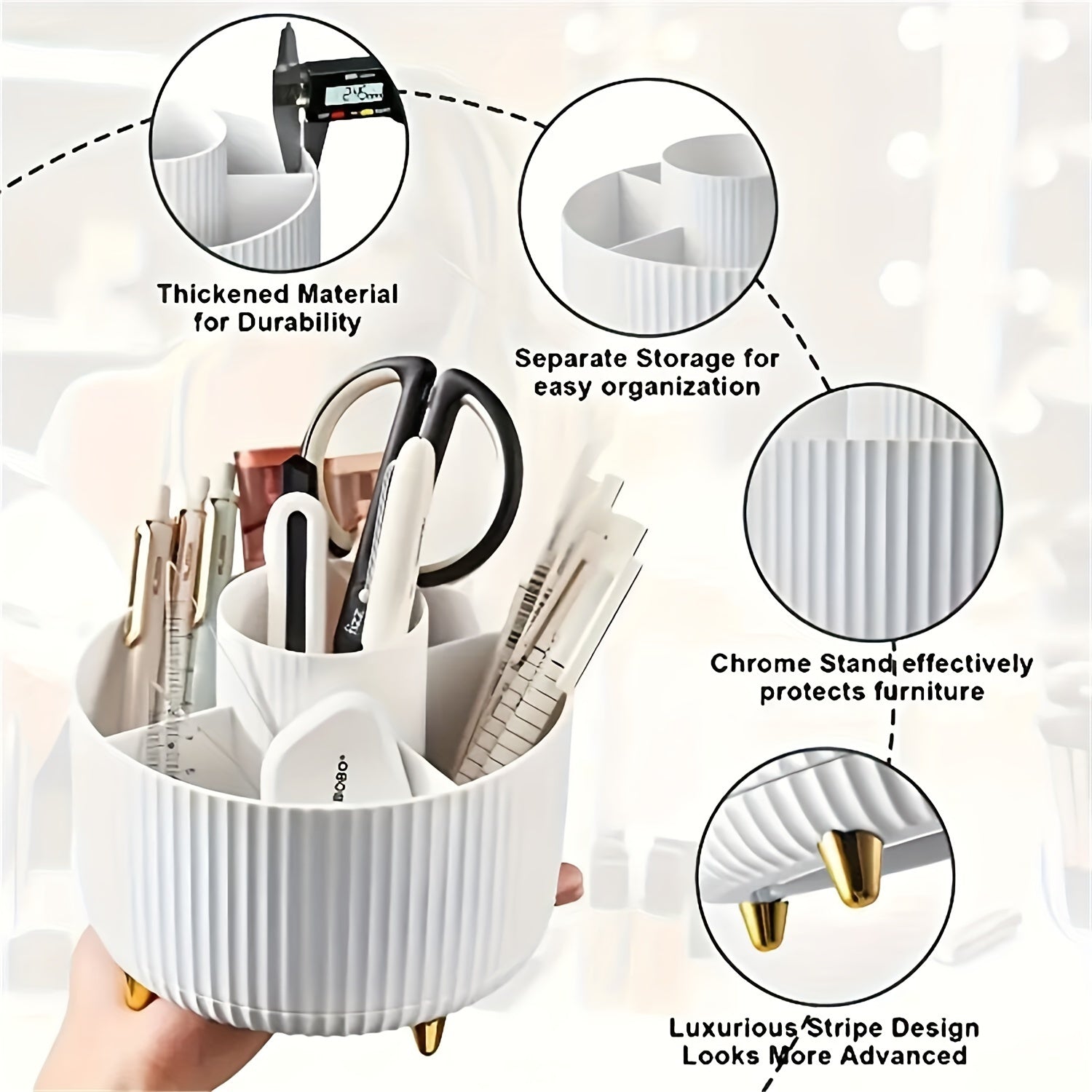 360° Rotating Makeup Organizer Cosmetic Storage.