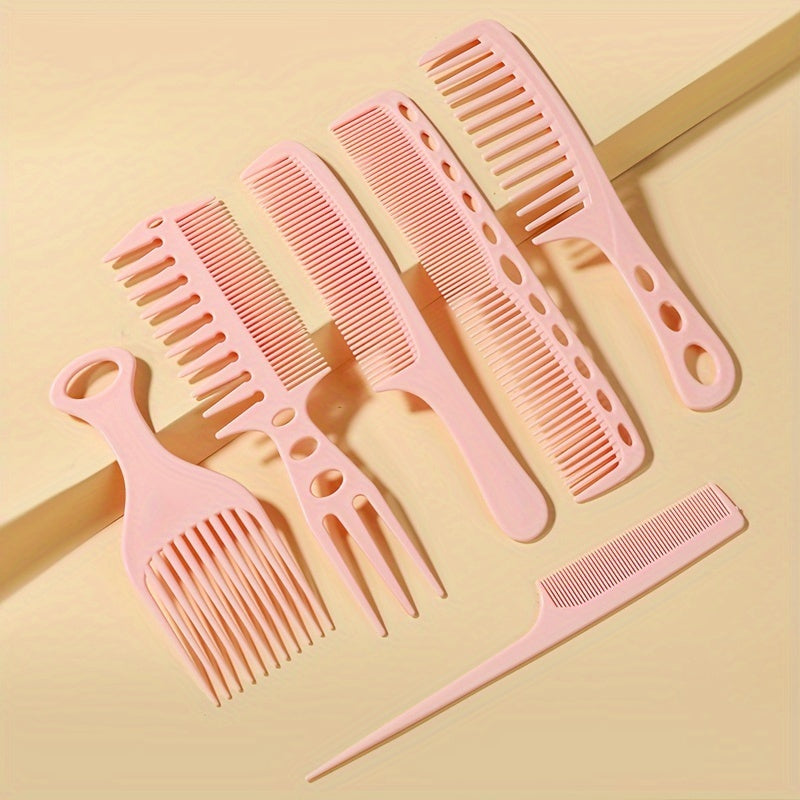 6pcs Professional Barber Hairdressing Comb.