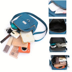 OGEHUAFEE Womens Mini Light Blue Nylon Shoulder Bag