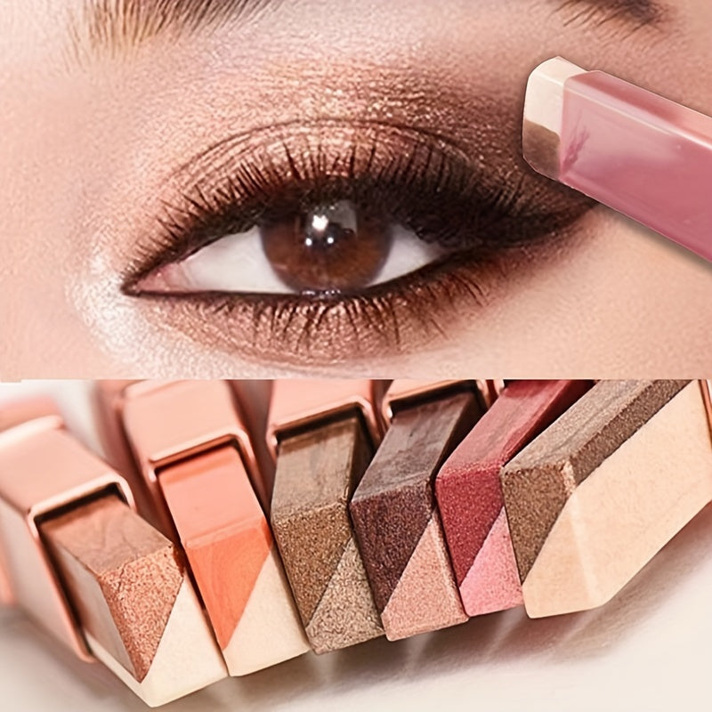 Lazy Eyeshadow Two Tone Gradient Glitter