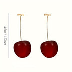 Fruit Cherry Drop Earrings