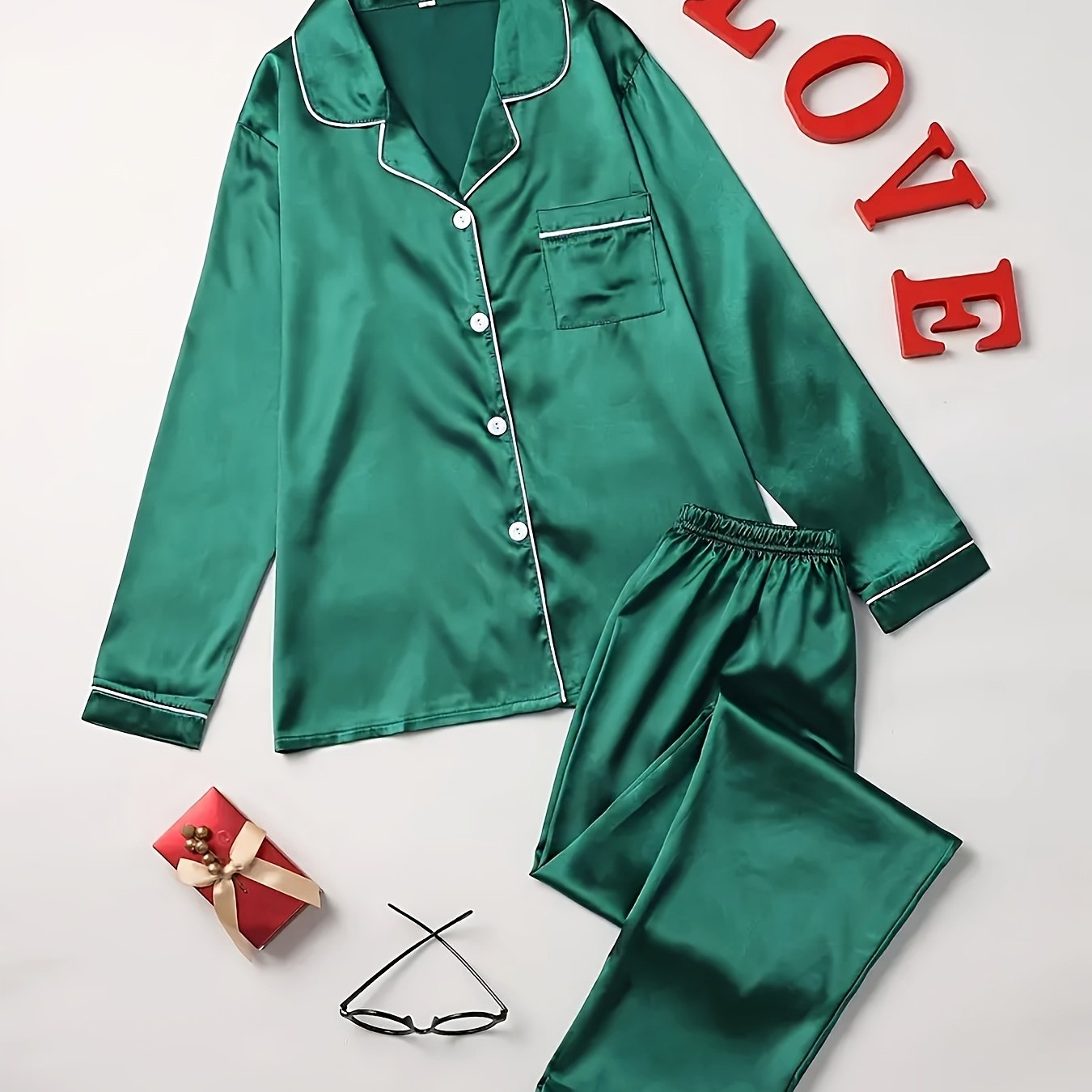 Cozy Solid Pyjama Set Women's Sleepwear