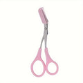 Eyebrow Trimmer Scissor With Comb & Facial Hair Removal