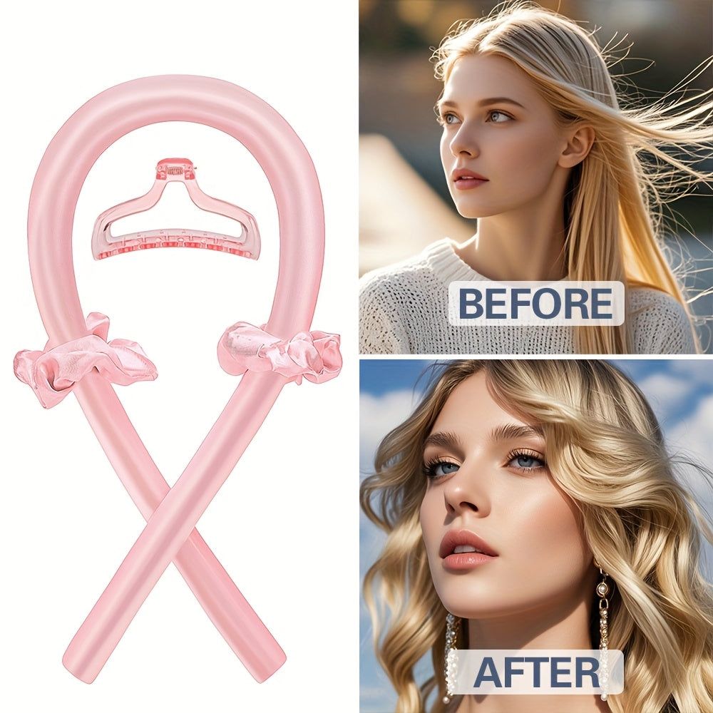 Minimalist Fabric Hair Curler with Bow Detail