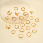 A Set of 22 Stylish Vintage Rings