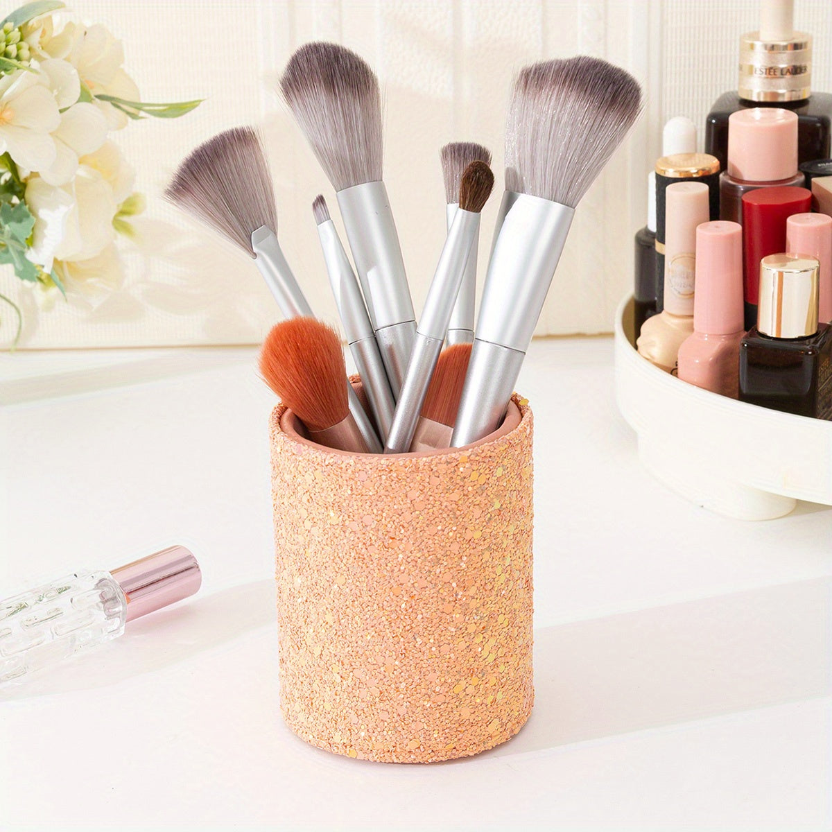 Glitter Makeup Brush Holder