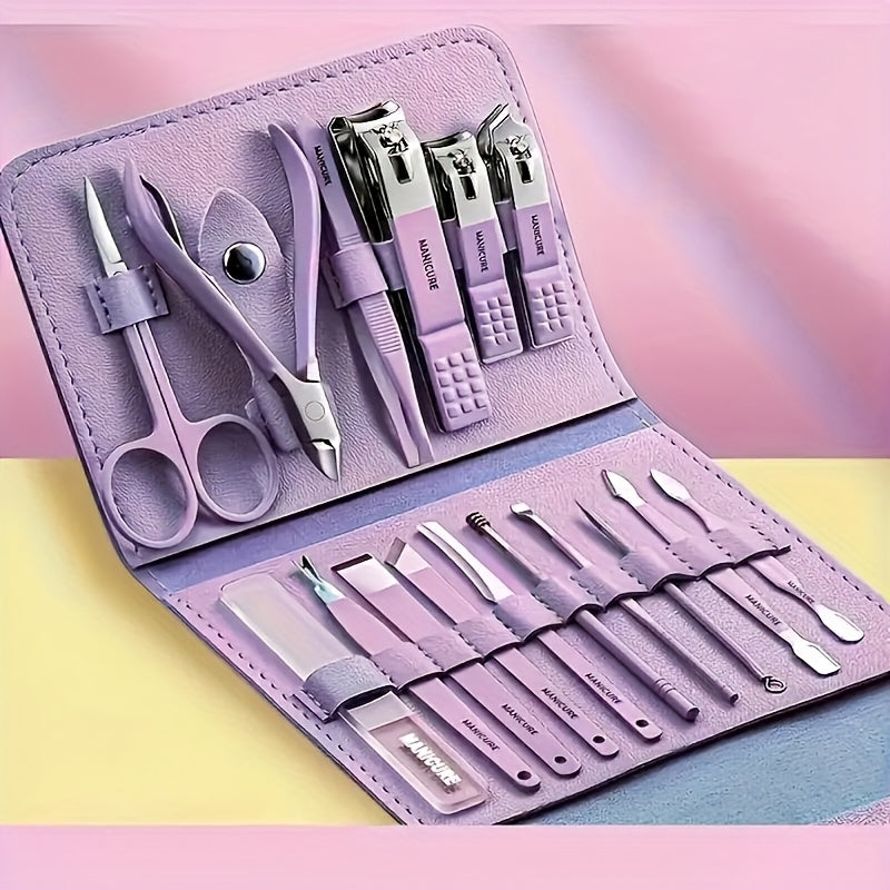 16pcs Premium Stainless Steel Manicure And Pedicure Set