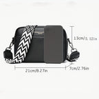 Elegant Genuine Leather Square Crossbody Bag for Women