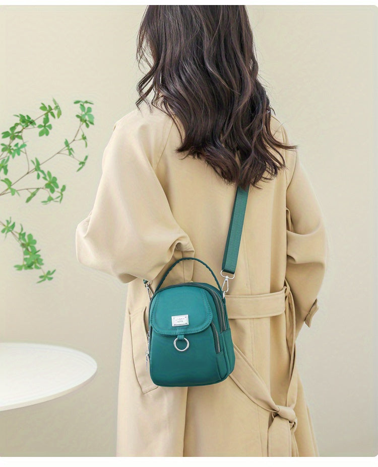 OGEHUAFEE Womens Mini Light Blue Nylon Shoulder Bag