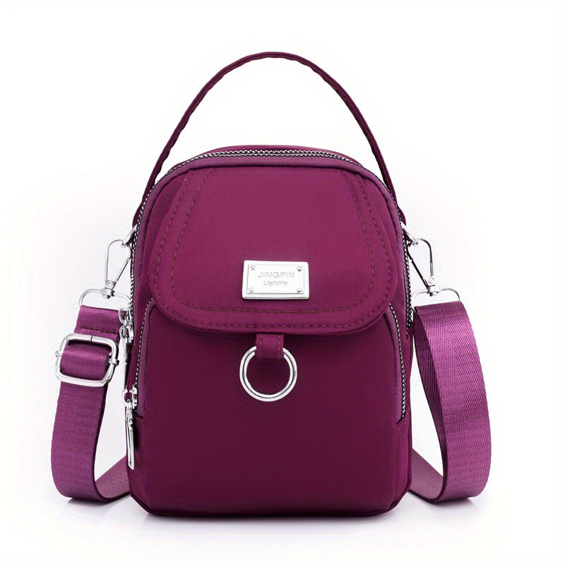 OGEHUAFEE Womens Mini Light Blue Nylon Shoulder Bag
