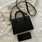 Minimalist Black Small Square Handle Purse