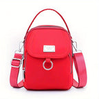 OGEHUAFEE Womens Mini Light Blue Nylon Shoulder Bag