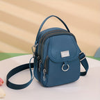 OGEHUAFEE Womens Mini Light Blue Nylon Shoulder Bag