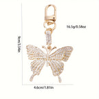 Valentine's Day Rhinestone Butterfly Keychain