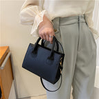 Minimalist Black Small Square Handle Purse