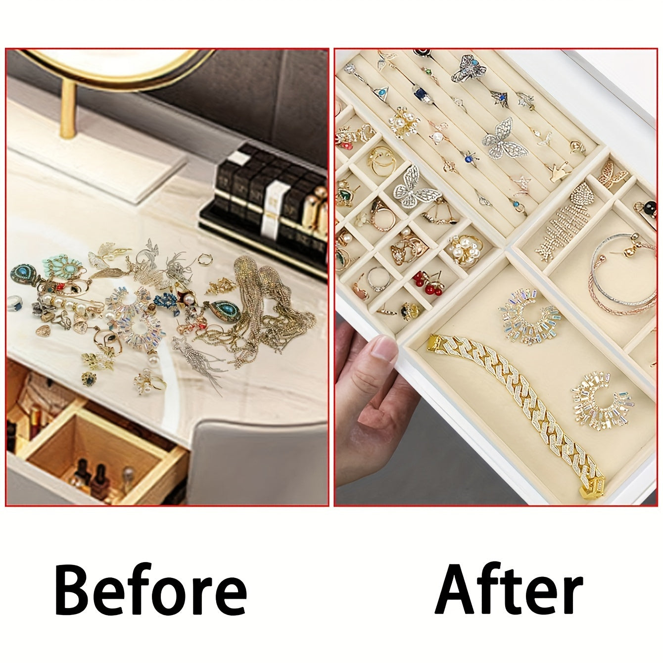 Velvet Jewelry Storage Rack.