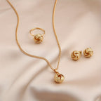 Vintage Boho Knot Design, Zinc Alloy Jewellery set