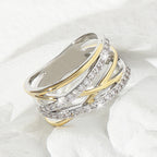 Luxury Infinity Synthetic Zirconia Eternity Ring