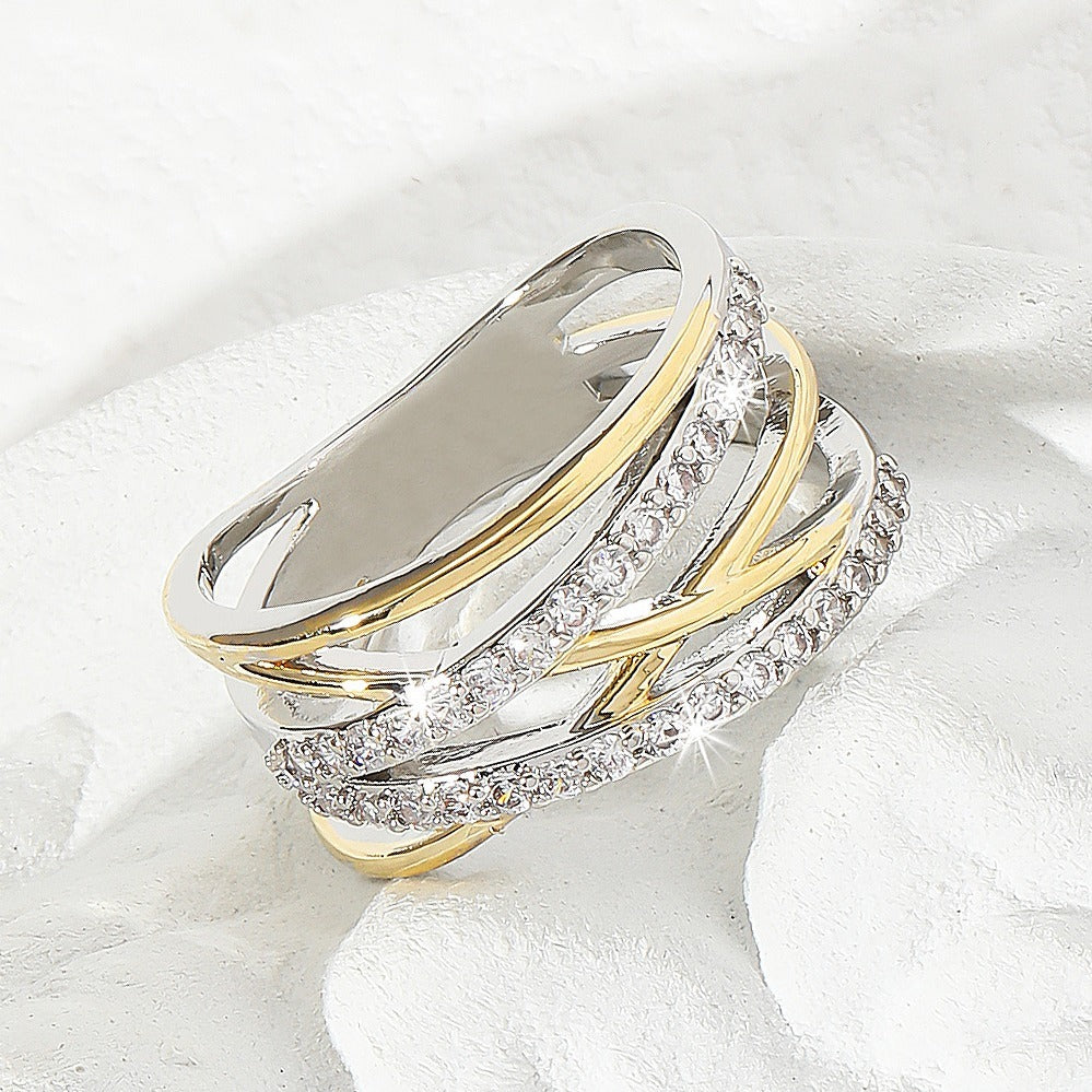 Luxury Infinity Synthetic Zirconia Eternity Ring
