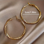 Delicate Silky Texture Design Women's Earrings.