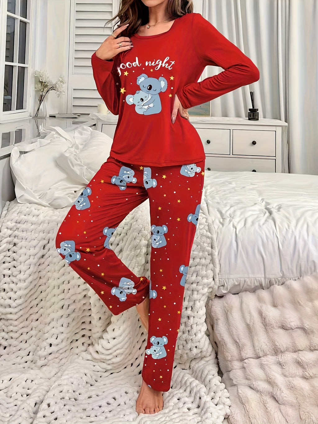 Women'S Cozy Gray Pyjama Set