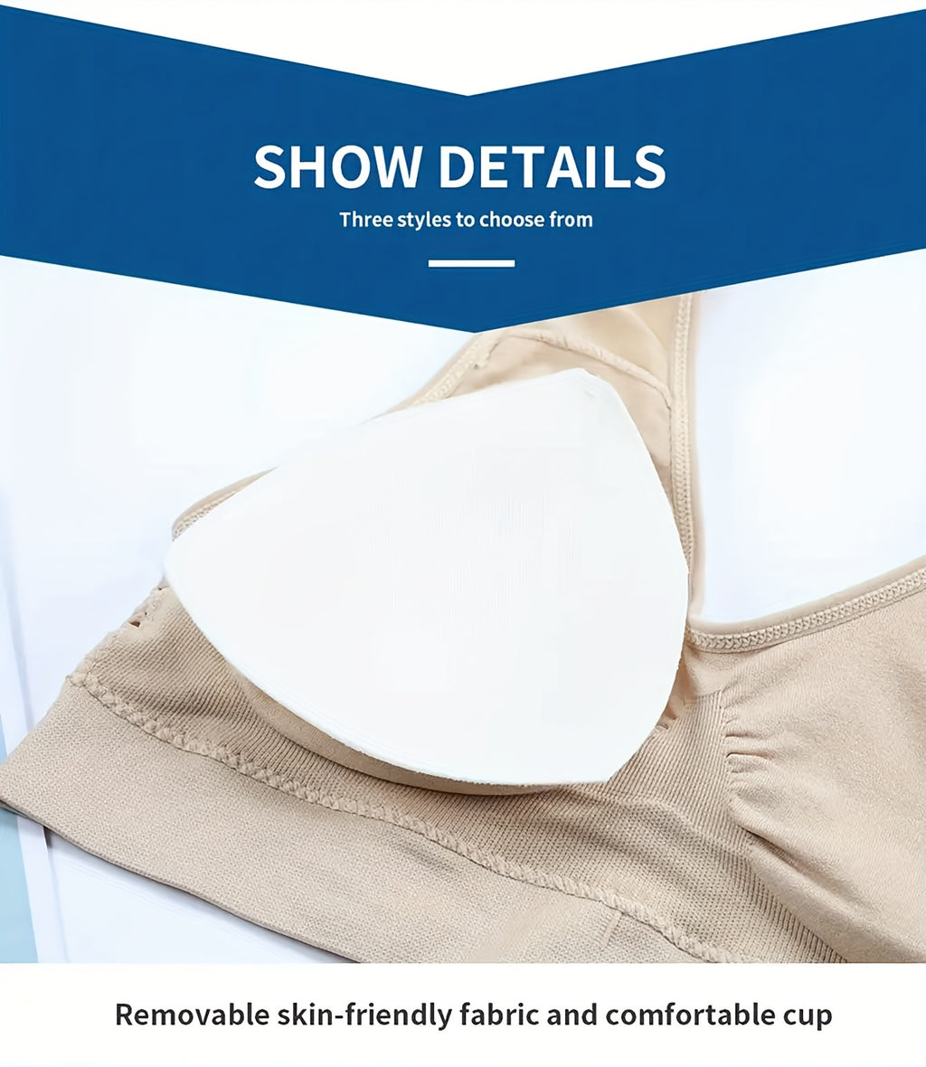 Breathable Activewear Seamless Sports Bra Pads