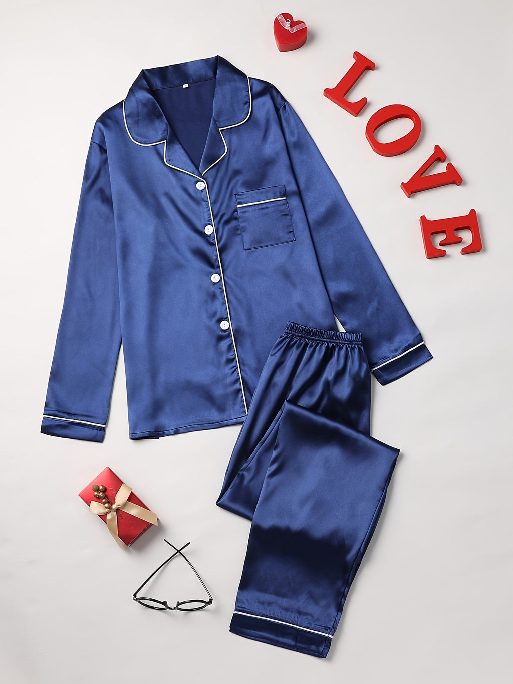 Cozy Solid Pyjama Set Women's Sleepwear