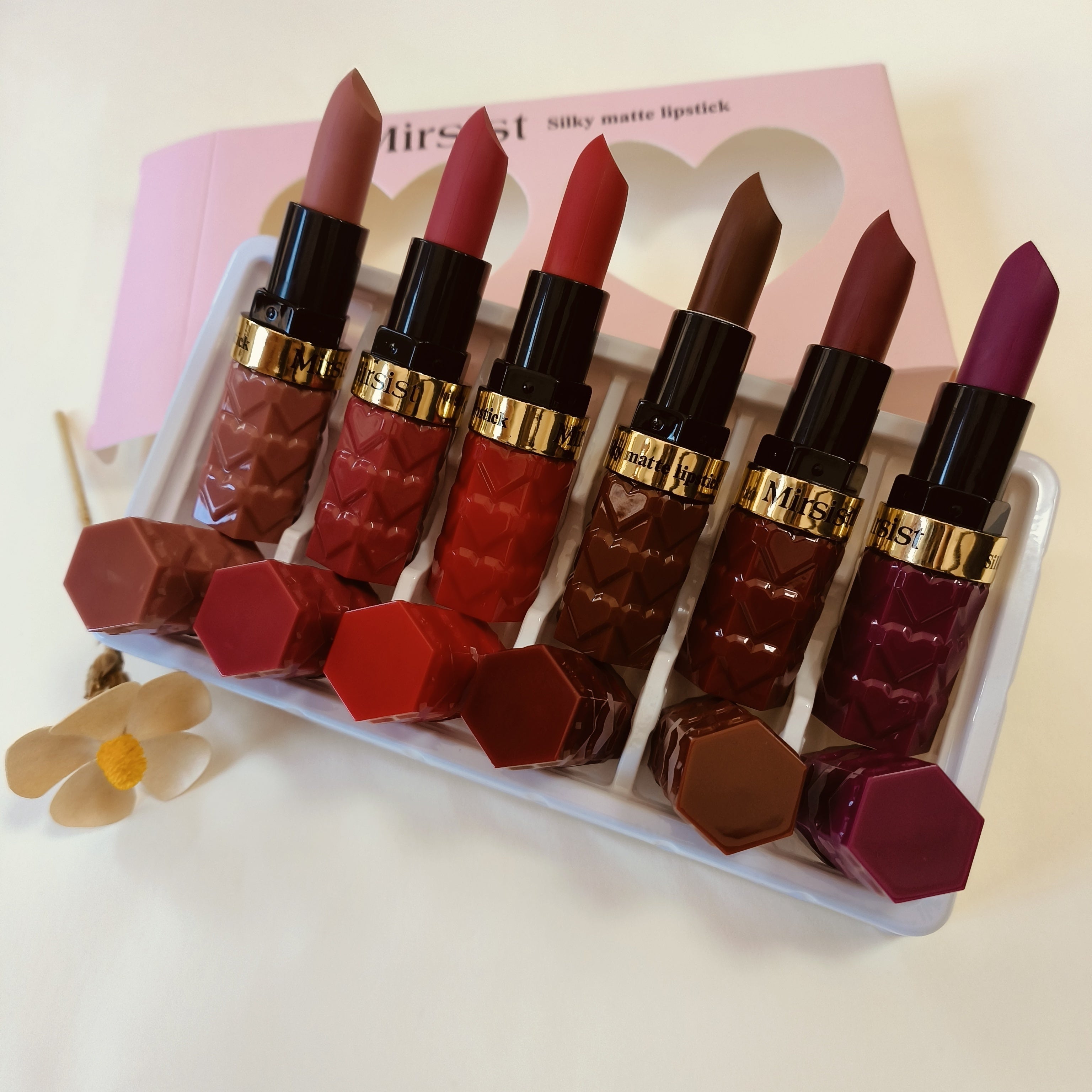 Mirsist 6-Color Soft-Focus Matte Lipstick
