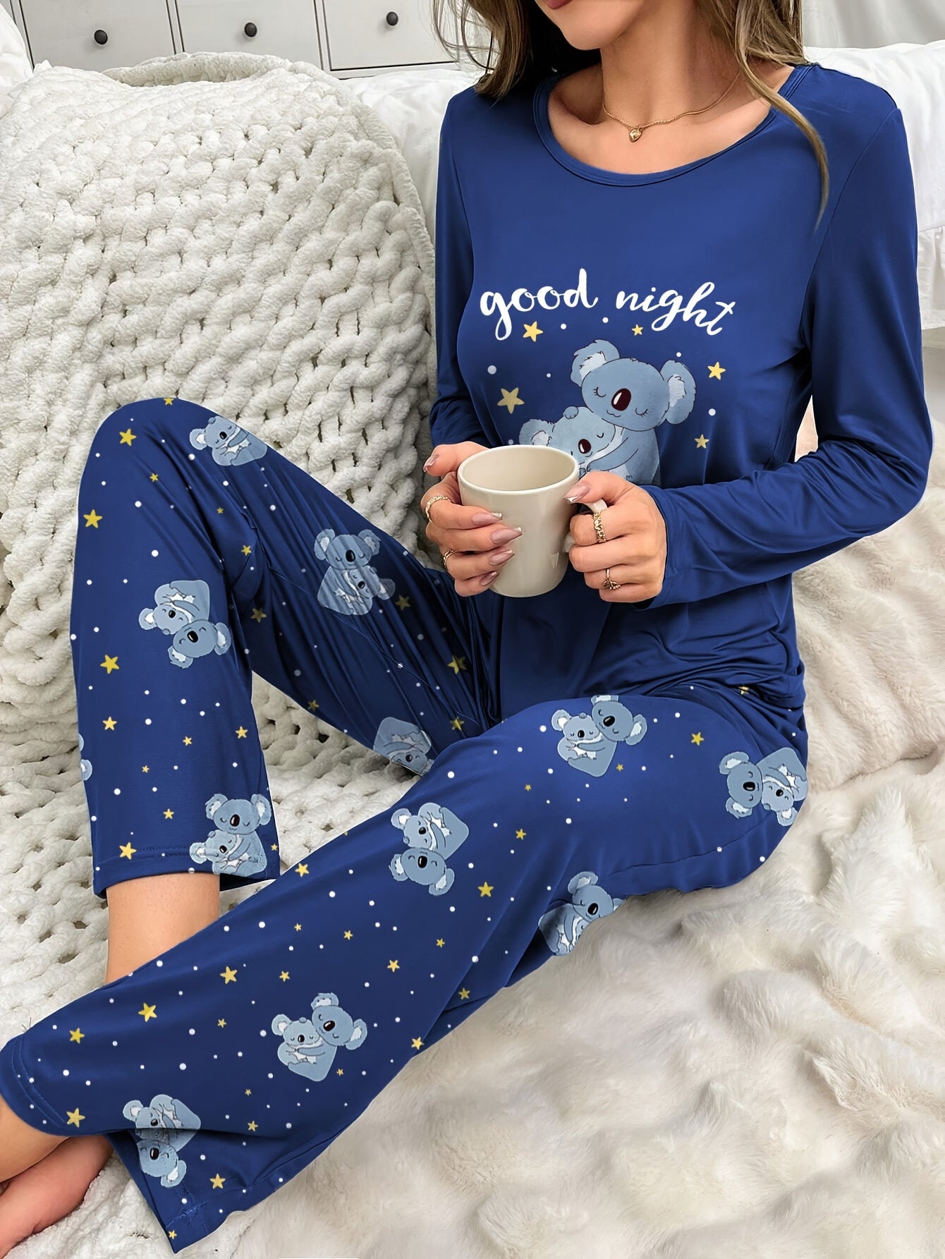 Women'S Cozy Gray Pyjama Set
